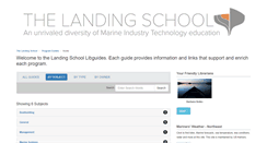 Desktop Screenshot of libguides.landingschool.edu