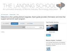 Tablet Screenshot of libguides.landingschool.edu